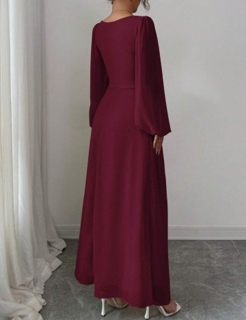 Rochie de ocazie Shein, vișiniu