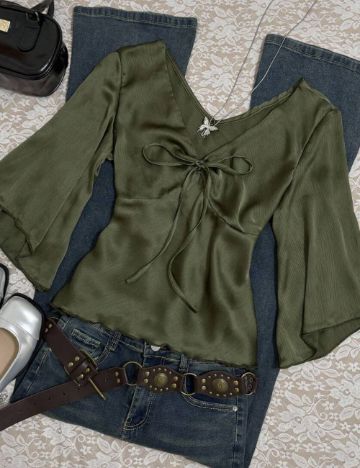 Cămașă Shein, kaki