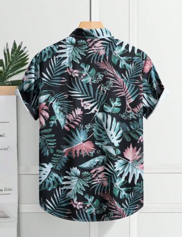 Cămașă cu m&acirc;necă scurtă Shein, mix culori