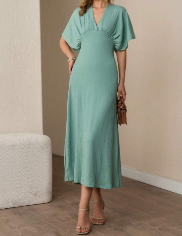 Rochie midi Shein, verde menta