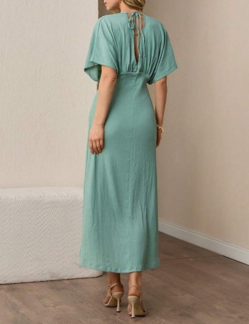 Rochie midi Shein, verde menta