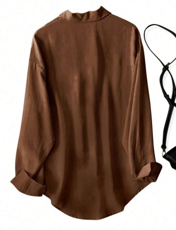 Cămașă Shein, maro