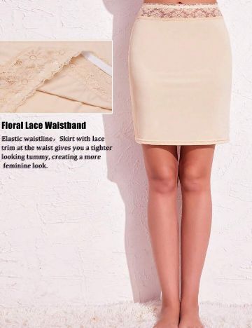 Fustă mini Shein, crem