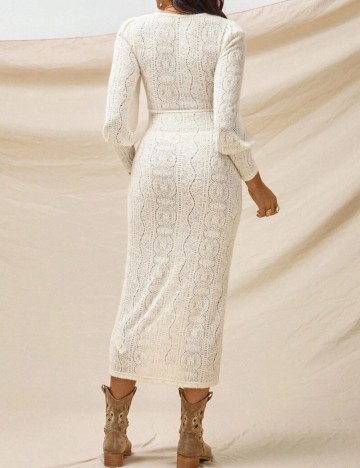 Rochie midi Shein, crem