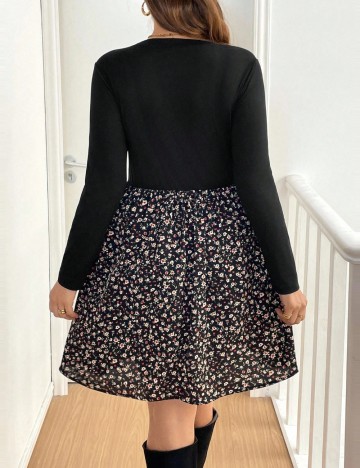 Rochie mini Shein Curve+, mix culori