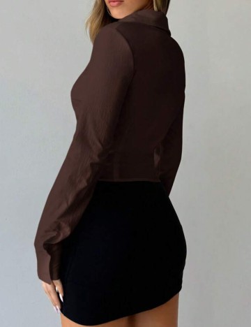 Cămașă Shein, maro