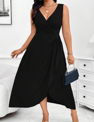 Rochie maxi Shein Curve+, negru