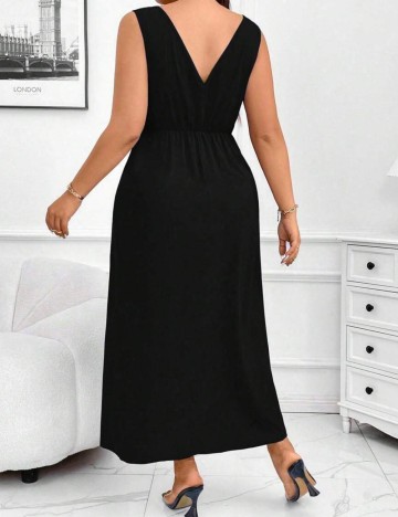 Rochie maxi Shein Curve+, negru