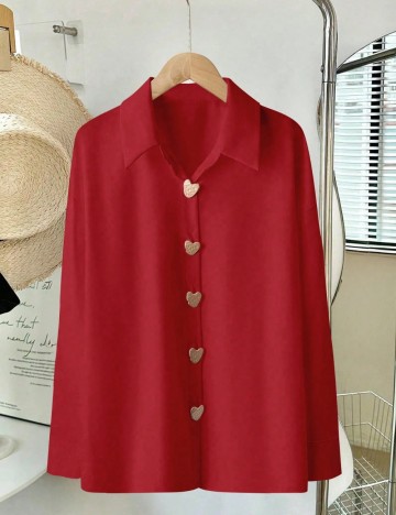 Cămașă Shein, roșu
