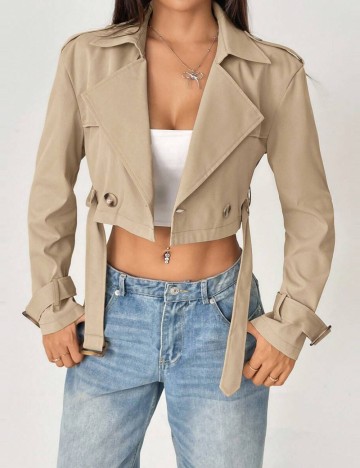 Jachetă Shein, crem