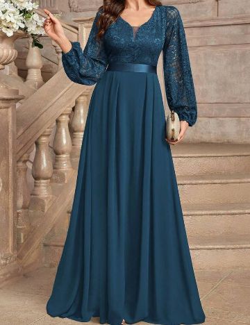 Rochie de ocazie Shein MIUSOL, albastru