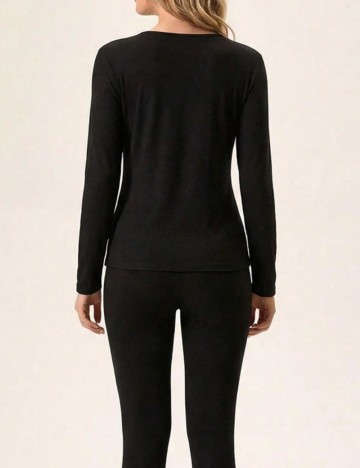 Bluză de pijama Shein, negru
