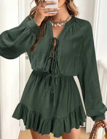 Salopetă scurtă Shein, verde