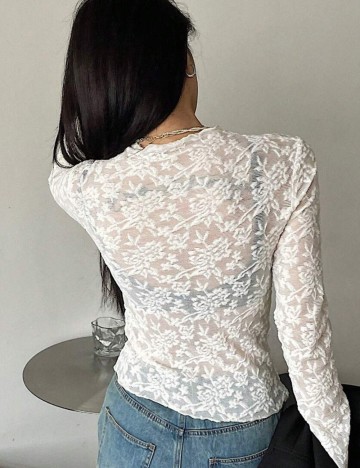 Bluză Shein, crem