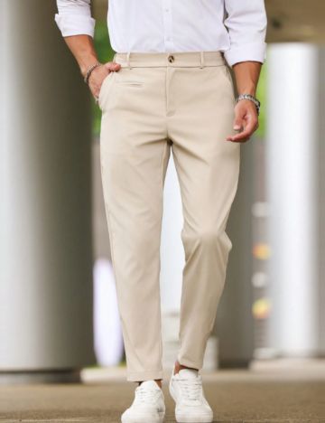 Pantaloni Shein MANFINITY, bej