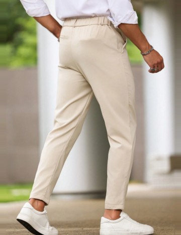 Pantaloni Shein MANFINITY, bej