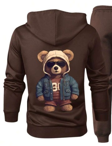 Hanorac Cu Fermoar Shein, maro