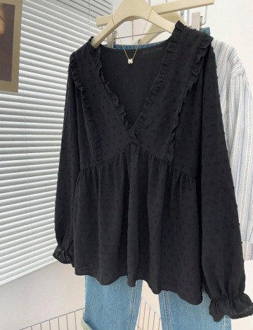 Cămașă Shein Curve+, negru