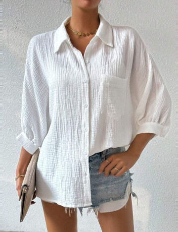 Cămașă Shein, alb