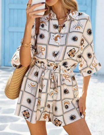 Salopetă scurtă Shein, mix culori