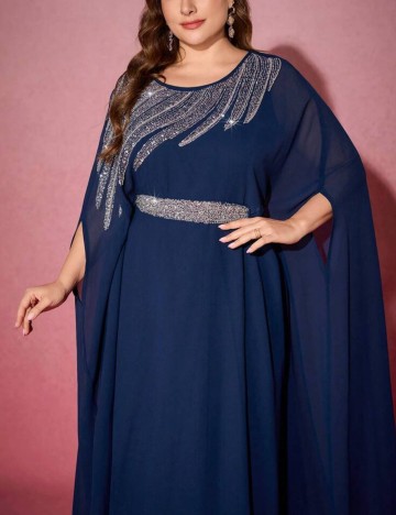 Rochie maxi Shein Curve+, albastru