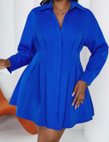 Rochie mini Shein Curve+, albastru