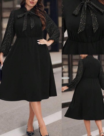 Rochie maxi Shein Curve+, negru