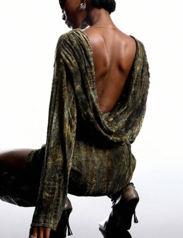 Rochie mini Shein, kaki