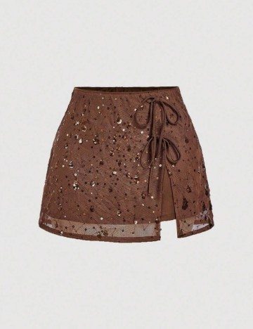 Fustă mini Shein, maro
