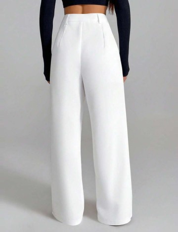 Pantaloni Shein, alb