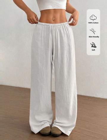 Pantaloni Shein, alb