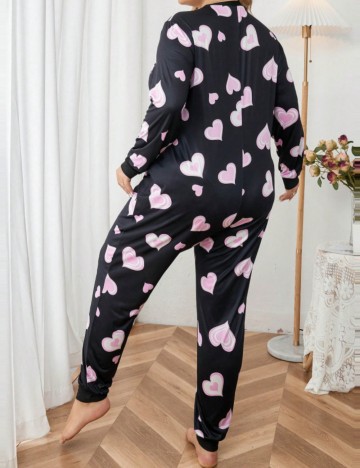 Salopetă de noapte Shein Curve+, negru