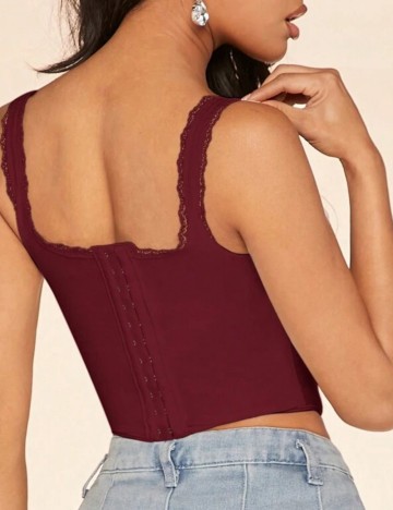 Corset Shein, vișiniu
