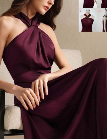 Rochie maxi Shein, vișiniu