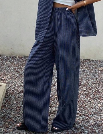 Pantaloni Shein DAZY, albastru