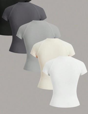 Set Tricouri Shein, mix culori