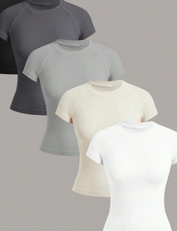 Set Tricouri Shein, mix culori