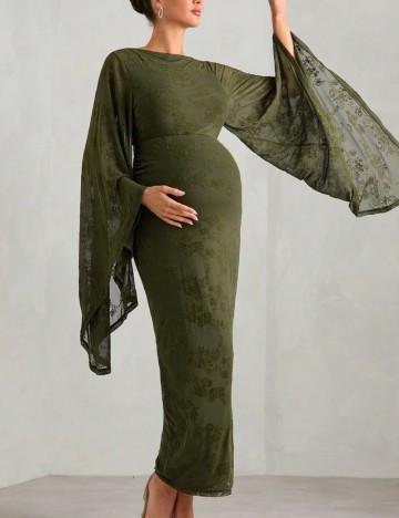 Rochie maxi Shein, kaki