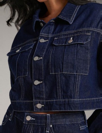 Geacă de blugi Shein, albastru