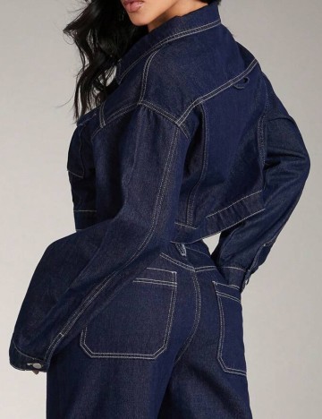 Geacă de blugi Shein, albastru