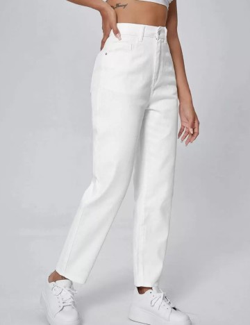 Jeans Shein, alb