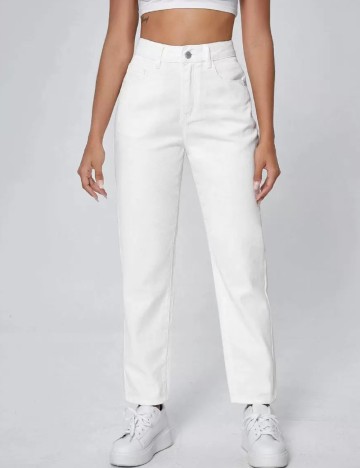 Jeans Shein, alb