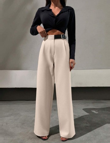 Pantaloni Shein, crem