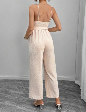 Salopetă lungă Shein, crem