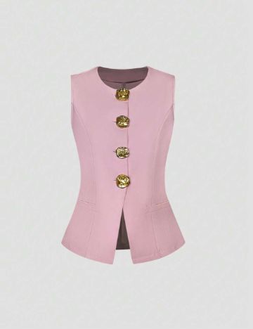 Vestă Shein, roz
