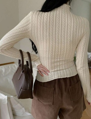 Bluză Shein DAZY, crem