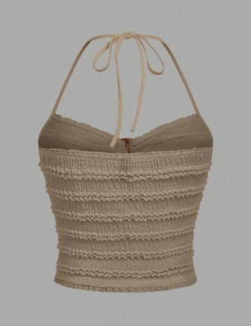 Top Shein Curve+, bej