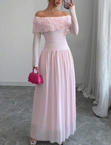 Rochie maxi Shein, roz