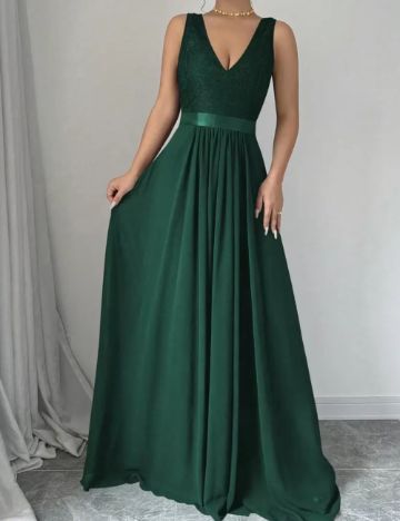 Rochie maxi Shein, verde