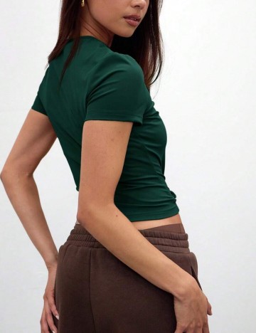 Top Shein MUSERA, verde